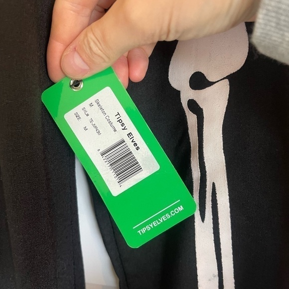 NWT Tipsy Elves Men’s Skeleton Onesie Size M - Picture 10 of 10